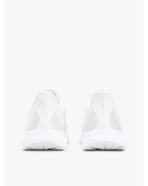 Tommy Hilfiger White Jacquard Knit Logo Trainers for men