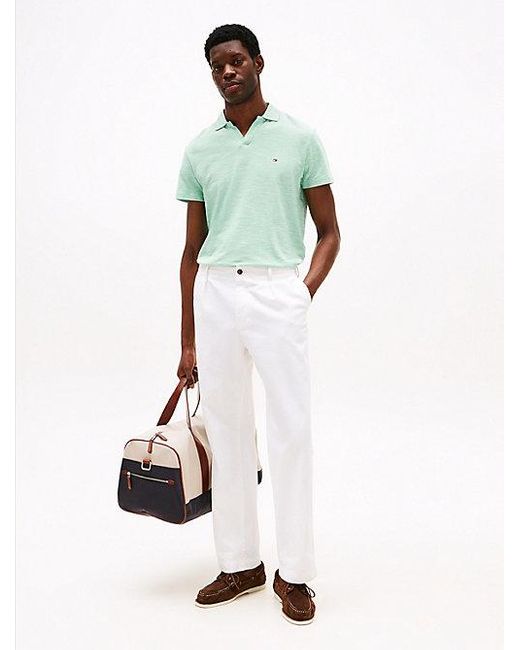 Polo Texturizado De Corte Regular Tommy Hilfiger de hombre de color Green