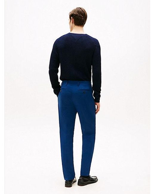 Tommy Hilfiger Pantalon Met Persvouwen in het Blue voor heren