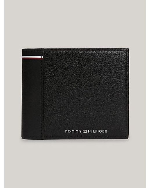 Tommy Hilfiger Bifold-Brieftasche aus Leder in Black für Herren