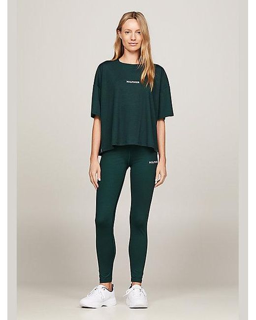 Tommy Hilfiger Green Sport TH Cool Relaxed Fit Mesh-T-Shirt