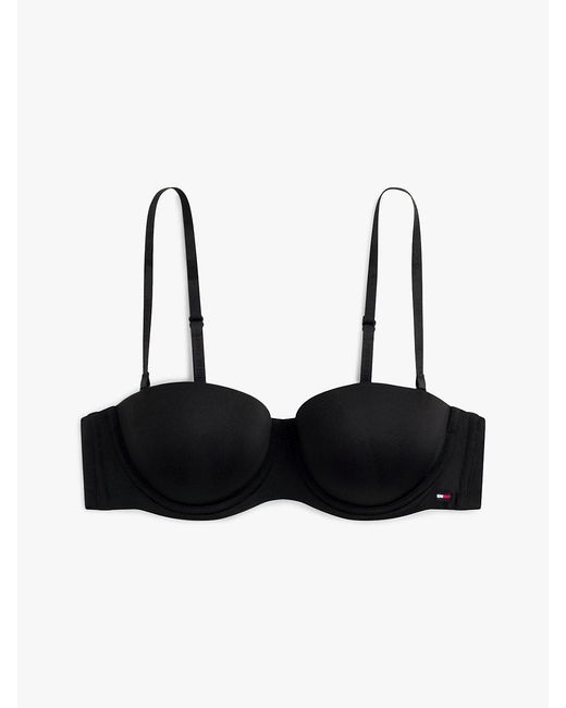 Tommy Hilfiger Black Essential Microfibre Strapless Bra