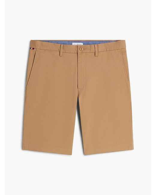 Tommy Hilfiger Natural Denton Twill Straight Fit Chino Shorts for men