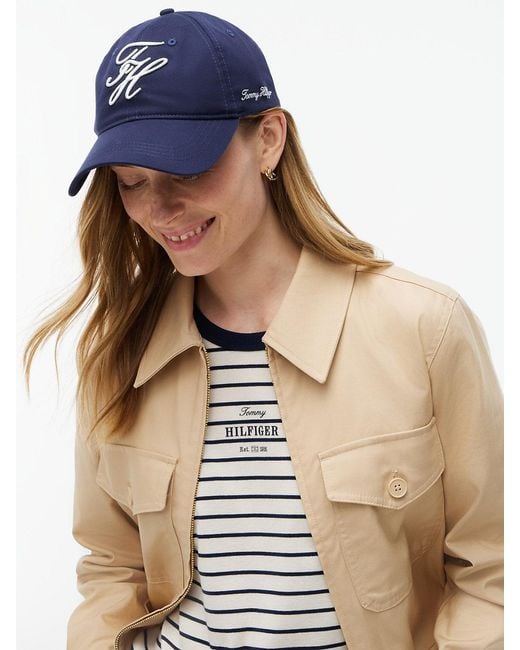 Tommy Hilfiger Blue Logo Embroidery Baseball Cap