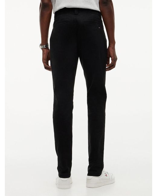 Tommy Hilfiger Black Scanton Slim Chinos for men