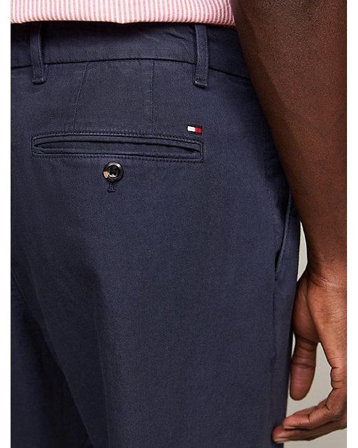 Pantalón chino Harlem de corte skinny Tommy Hilfiger de hombre de color Blue