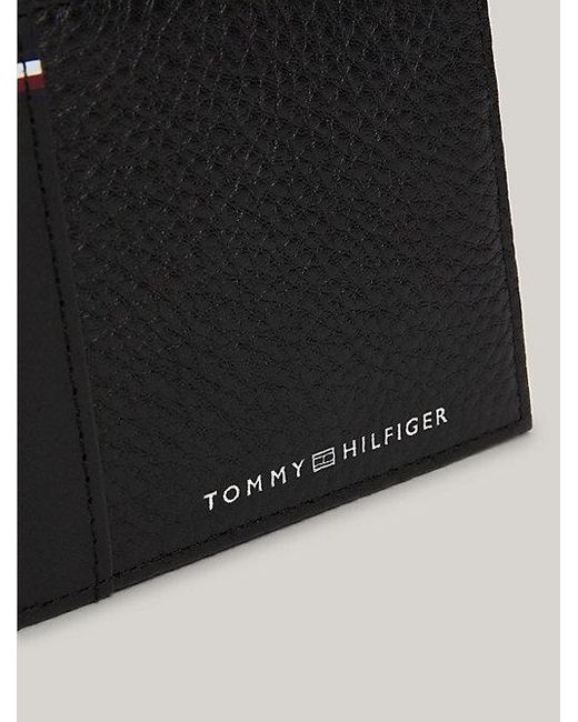 Tommy Hilfiger Kleine strukturierte Bifold-Kartenbrieftasche in Black für Herren