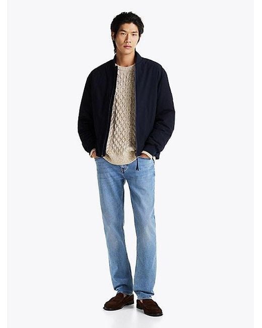 Tommy Hilfiger Performance Waterafstotend Bomberjack in het Blue voor heren
