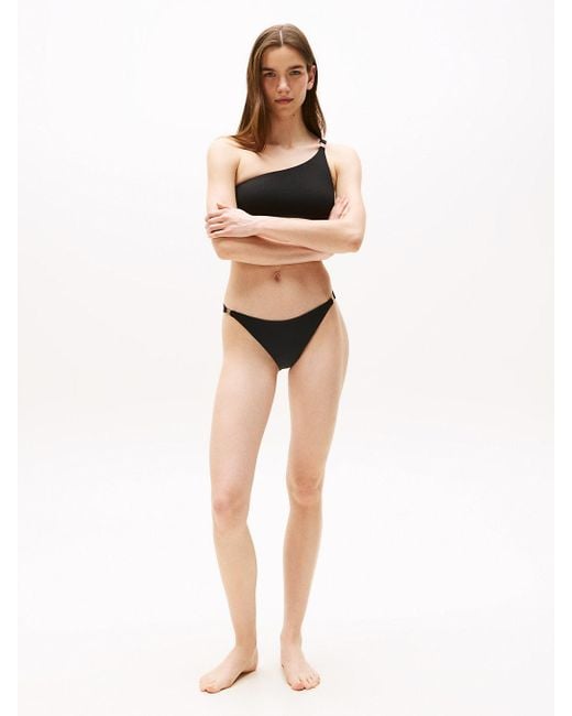 Tommy Hilfiger Black Everyday Luxe Cheeky Bikini Bottoms