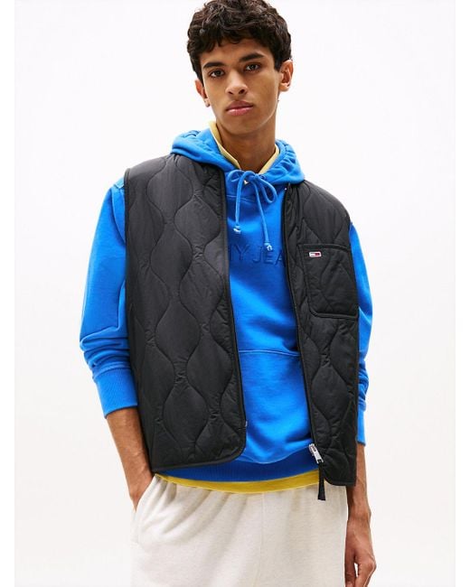 Tommy Hilfiger Blue Onion Quilted Lightweight Padded Gilet for men