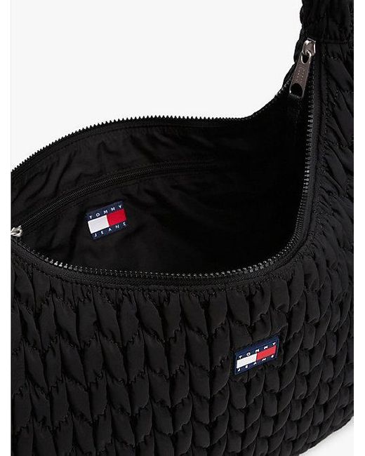 Tommy Hilfiger Black Gesteppte Crossbody-Tasche