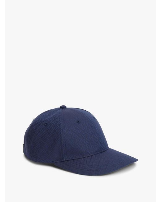 Tommy Hilfiger Blue Corporate Flag Jacquard Baseball Cap for men