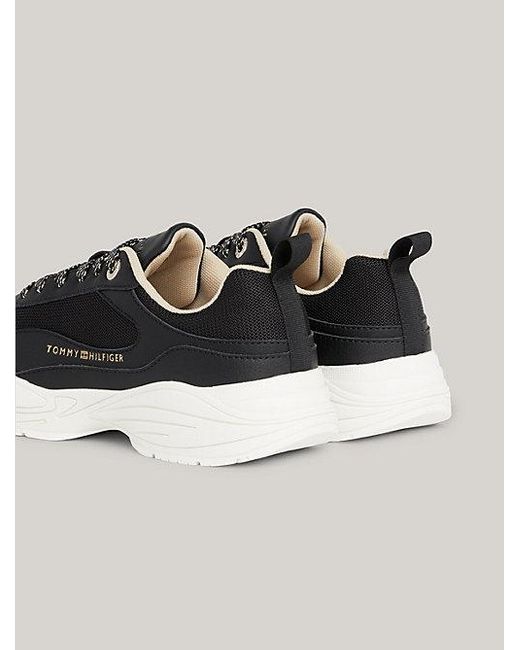 Tommy Hilfiger Black Chunky Lace-up Runner-Sneaker