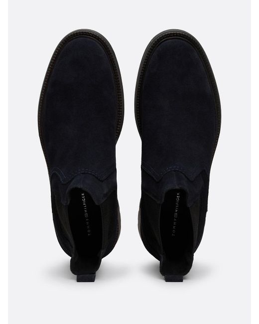 Tommy Hilfiger Black 's Comfort Elegant Chelsea Boots for men