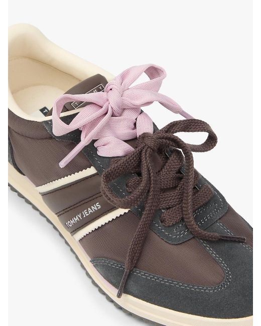 Tommy Hilfiger Gray Low Profile Serrated Trainers