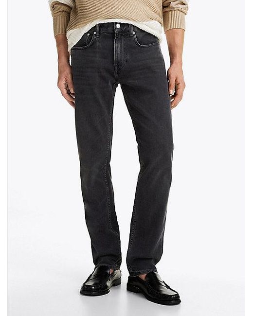 Tommy Hilfiger Denton Zwarte Jeans Met Rechte Broekspijpen in het White voor heren