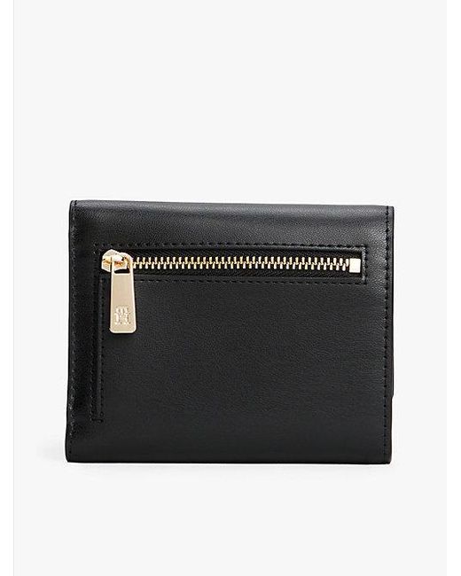 Tommy Hilfiger Black Trifold-Geldbörse Mit Th-Monogramm