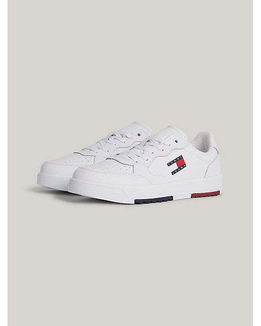 Tommy Hilfiger Essential Retro Sneaker Met Logo in het White voor heren