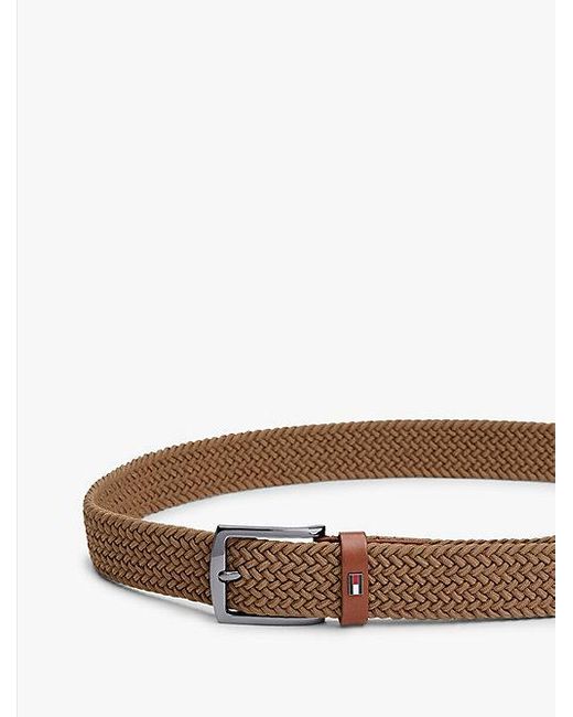 Tommy Hilfiger Elastischer Gürtel Im Gewebtem Design in Brown für Herren