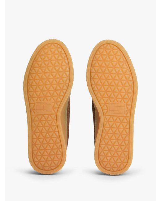 Tommy Hilfiger Brown The Greenwich Suede Cupsole Trainers