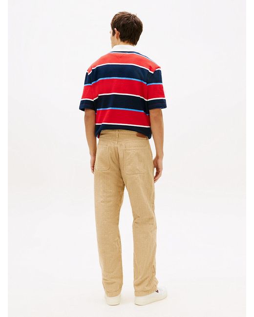 Tommy Hilfiger Jaimie Textured Relaxed Canvas Trousers for men