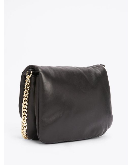 Tommy Hilfiger Chain Strap Soft Leather Crossbody Bag in Black Lyst UK