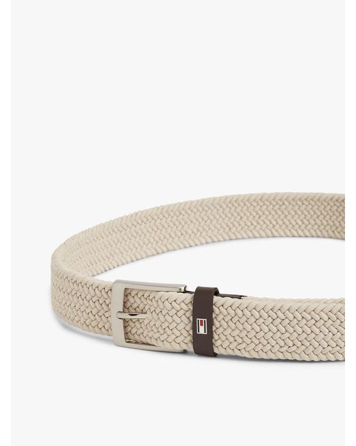 Cintura Elastica Con Fibbia Quadrata di Tommy Hilfiger in Multicolor da Uomo