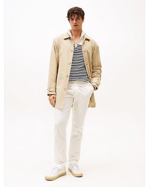 Tommy Hilfiger Denton Papertouch Chino Met Rechte Broekspijpen in het White voor heren