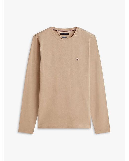 Tommy Hilfiger Slim Fit Longsleeve T-Shirt Van Jersey in het Multicolor voor heren