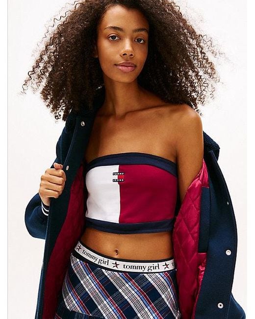 Cazadora Universitaria Oversize Acolchada Tommy Hilfiger de color Blue