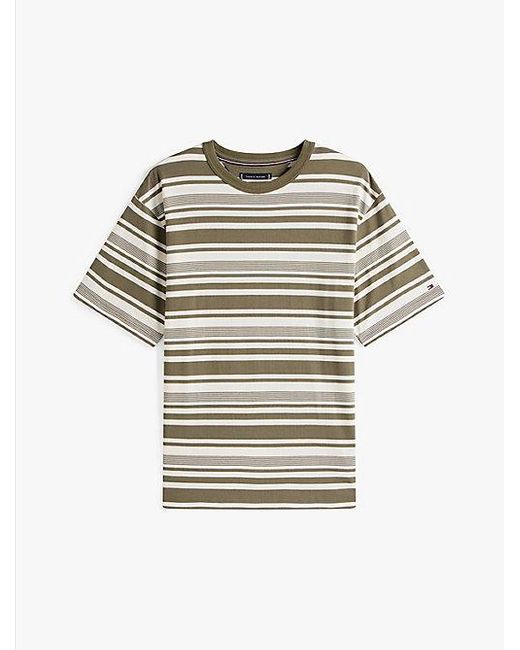Tommy Hilfiger Relaxed Fit T-Shirt Met Strepen in het Natural voor heren
