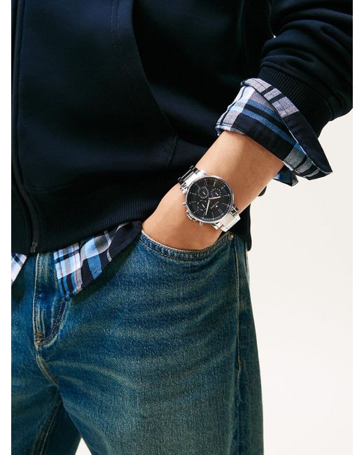 Orologio di Tommy Hilfiger in Gray da Uomo