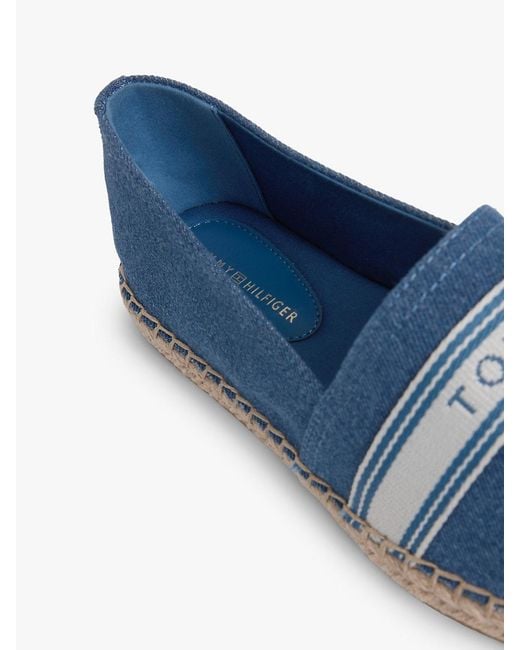Tommy Hilfiger Blue Canvas Espadrilles