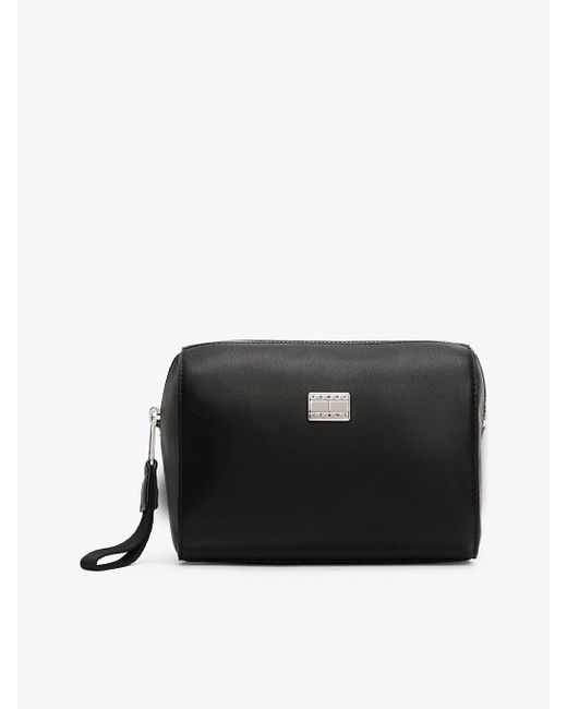 Tommy Hilfiger Black Logo Plaque Vanity Case