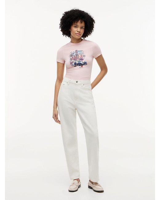 Tommy Hilfiger White Th X Cadillac Formula 1 Team Miami T-Shirt