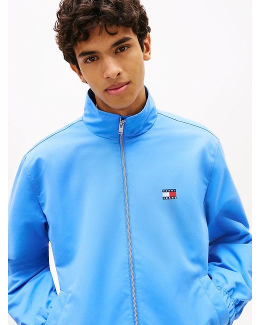 Tommy Hilfiger Blue Collar Logo Water Repellent Zip-Thru Jacket for men