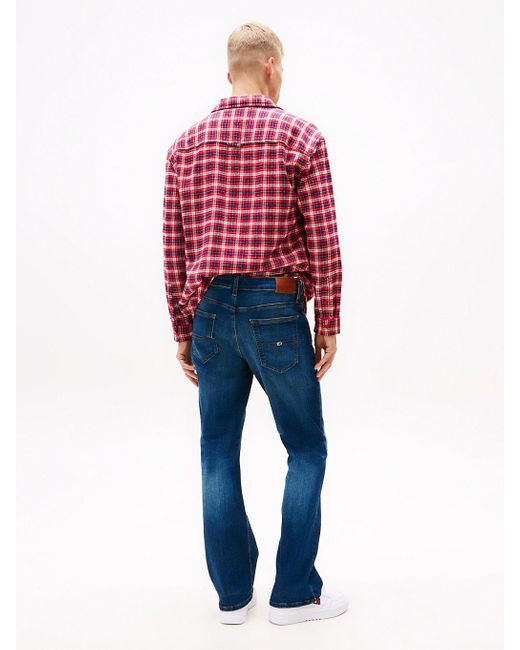 Tommy Hilfiger Blue Ryan Whiskered Bootcut Jeans for men