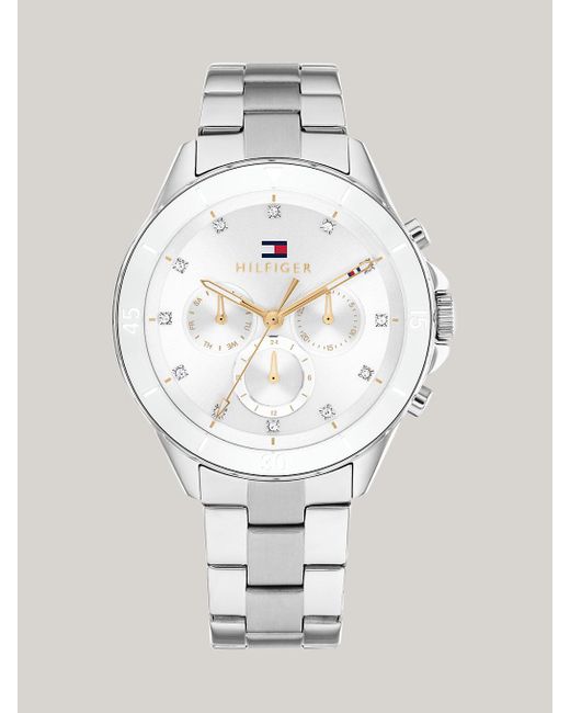 Tommy Hilfiger White Dial Stainless Steel Bracelet Watch