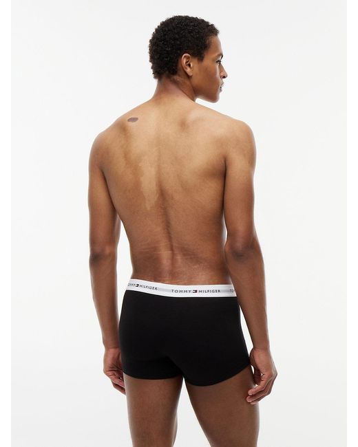 Tommy Hilfiger White 3-Pack Signature Repeat Logo Waistband Trunks for men