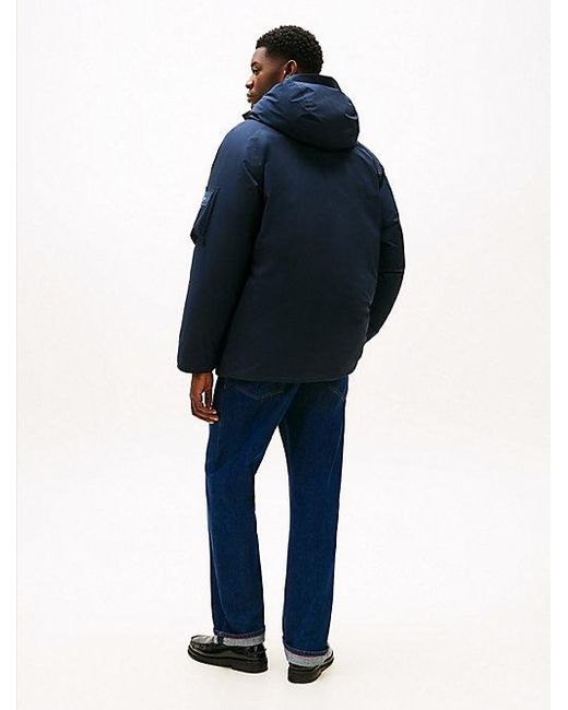 Parka Con Capucha Y Relleno De Plumón Tommy Hilfiger de hombre de color Blue