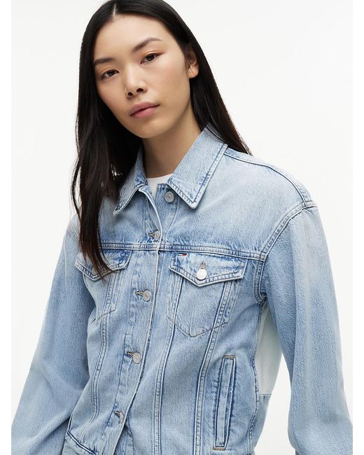 Tommy Hilfiger Blue Vintage Relaxed Denim Trucker Jacket