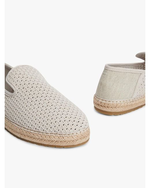Tommy Hilfiger White Knit Flexible Espadrilles for men