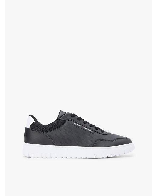 Tommy Hilfiger White Fine Cleat Basketball Trainers With Leather for men
