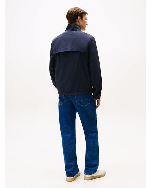Giubbino Idrorepellente Con Zip Integrale di Tommy Hilfiger in Blue da Uomo