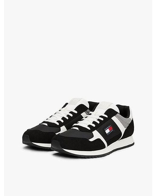 Tommy Hilfiger Sneaker Mit Logo Und Strukturmix in White für Herren