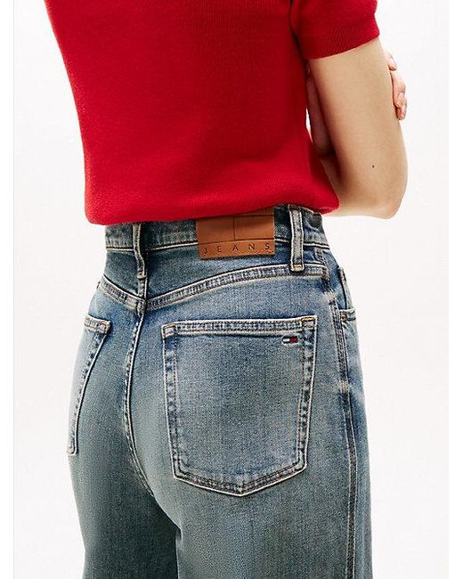 Tommy Hilfiger Red Claire Jeans Mit Hohem Bund Und Weitem Bein