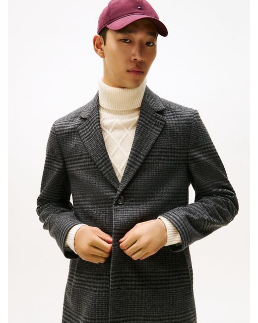 Manteau Smart Casual À Motif Prince De Galles Tommy Hilfiger pour homme en coloris Gray