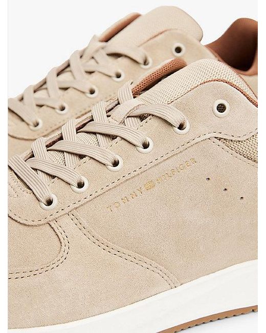 Tommy Hilfiger Hybrid-Sneaker Aus Wildleder in Natural für Herren
