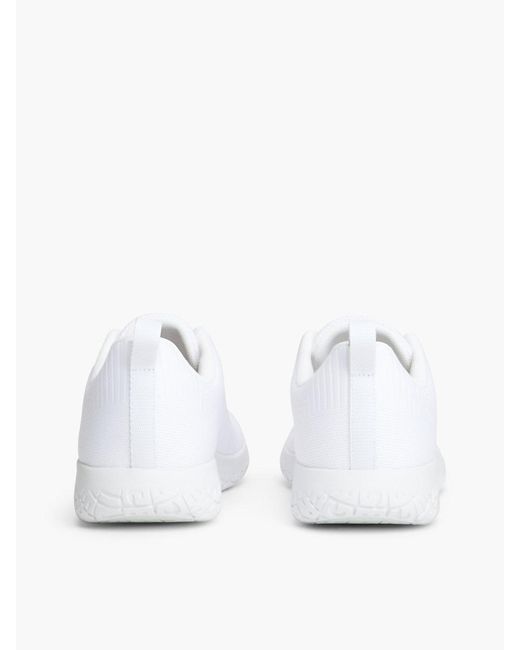 Tommy Hilfiger White Signature Knitted Trainers for men