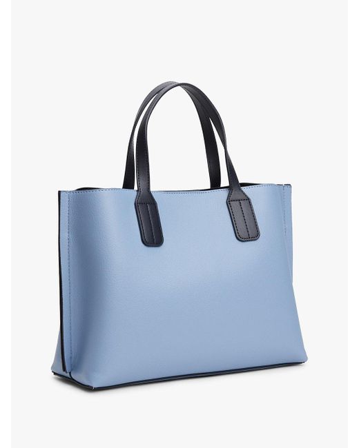 Cabas À Plaque Monogramme Th Tommy Hilfiger en coloris Blue
